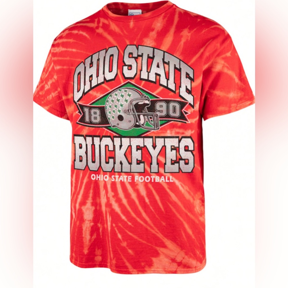 47 OHIO STATE BUCKEYES RED VINTAGE TUBULAR SHORT SLEEVE T SHIRT Size Small